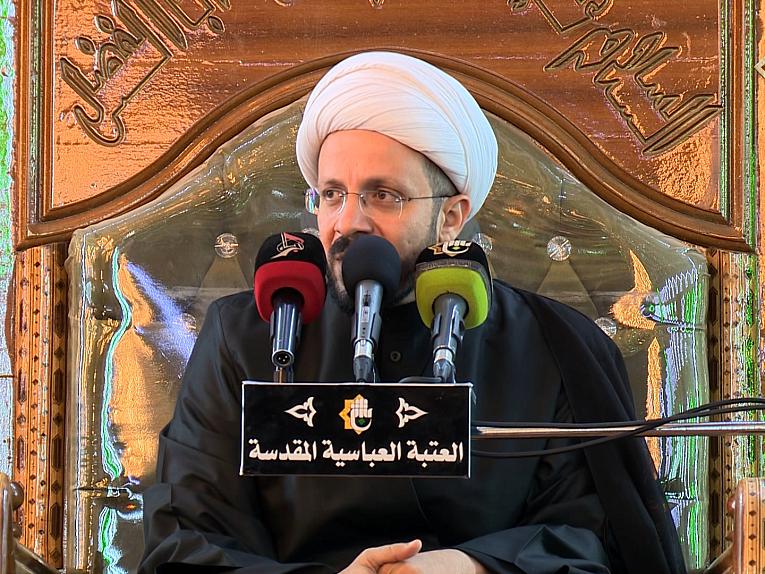 محاضرة الشيخ عبد الصاحب الطائي في الصحن العباسي الشريف 18 رمضان 1439هـ